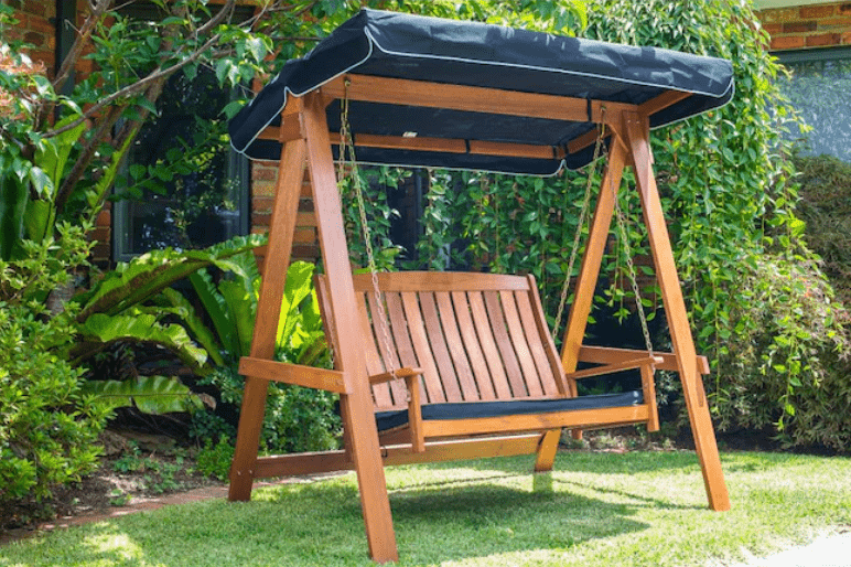 Lautan Avoca 2-person Natural Shorea Outdoor Swing