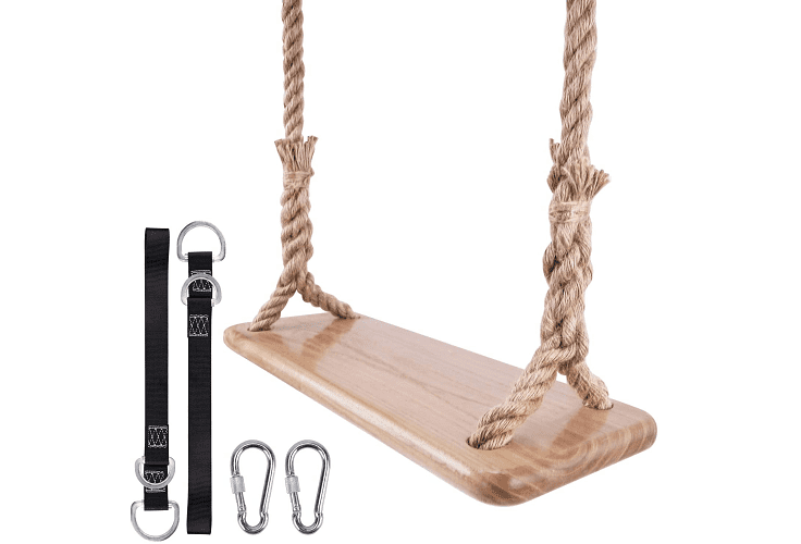 Leofit Hanging Wooden Tree Swing