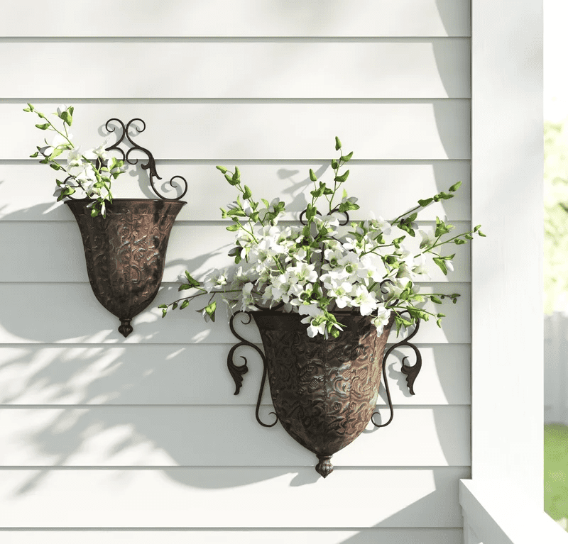 Modern Halo Hanging Metal Planter