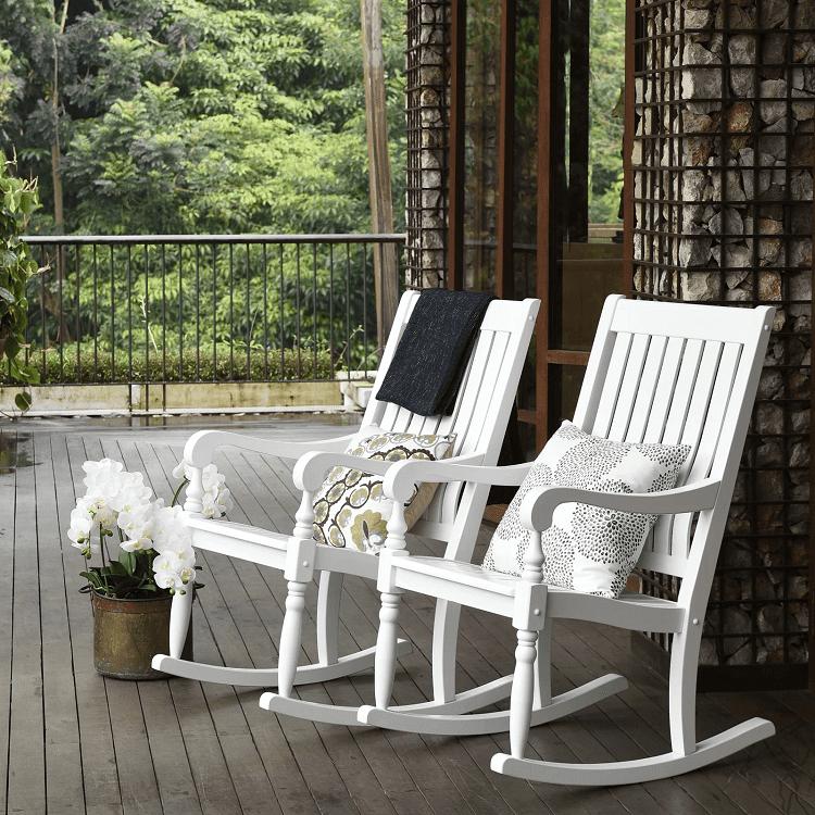 Outdoor Oisin Solid Wood Rocking Chair 