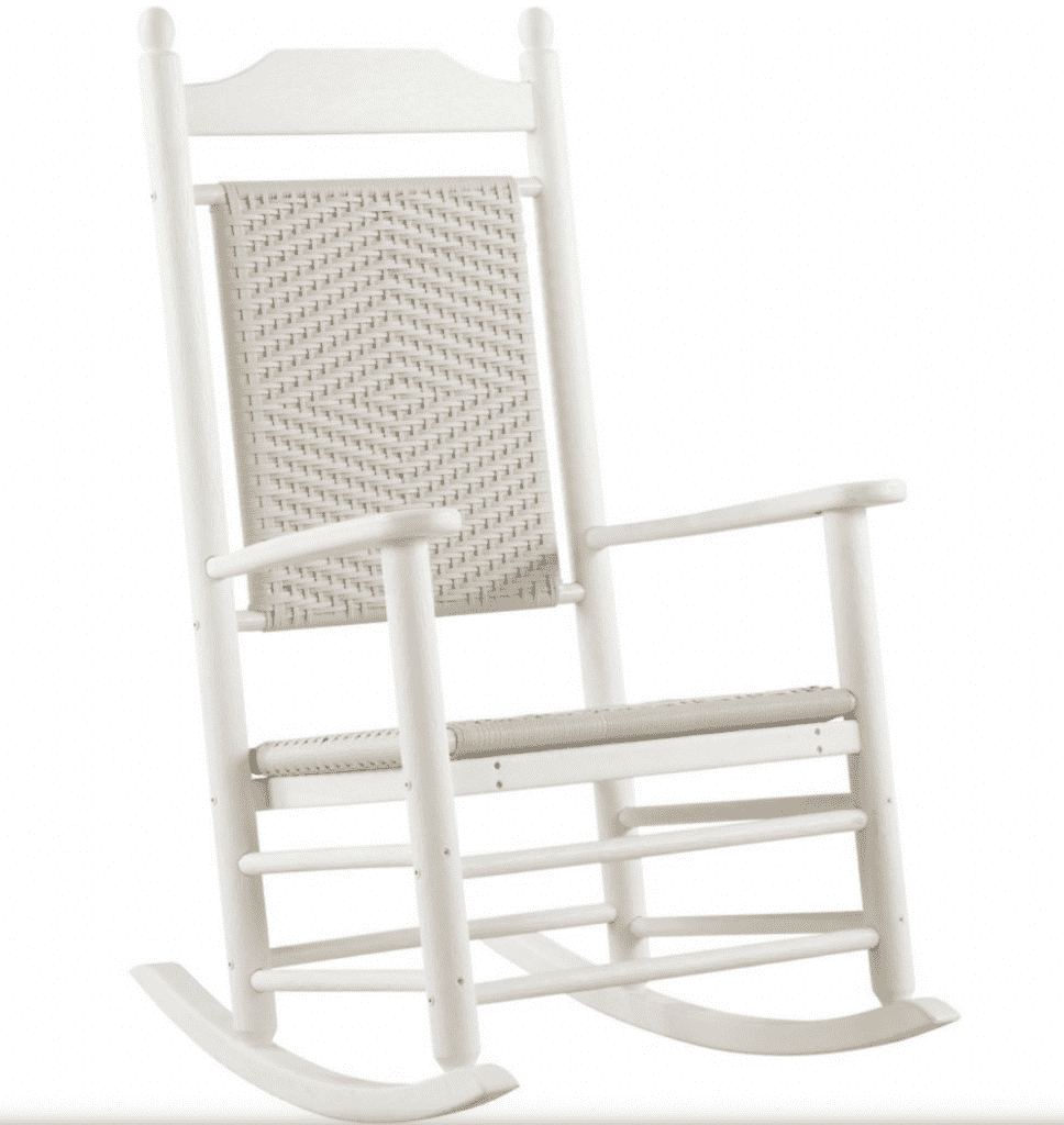 L.L. Bean All-Weather Presidential White Rocking Chair