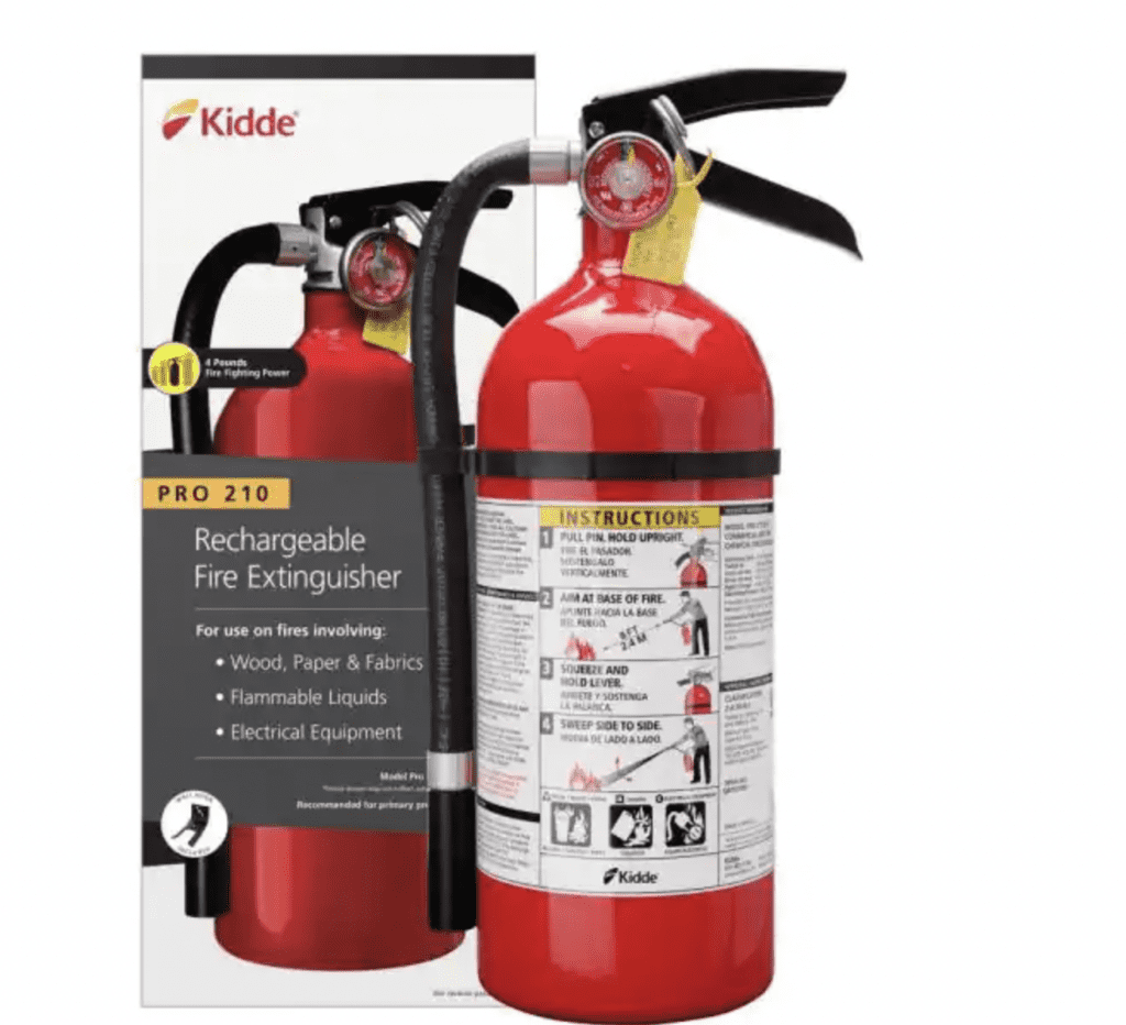 Kidde Pro Series 210 Fire Extinguisher & Hose Kit