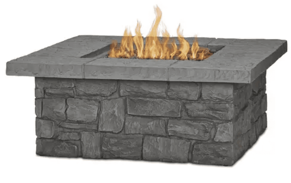 14.25" H x 66.25" W x 29" D Sedona 14.25'' H Stone Outdoor Fire Pit