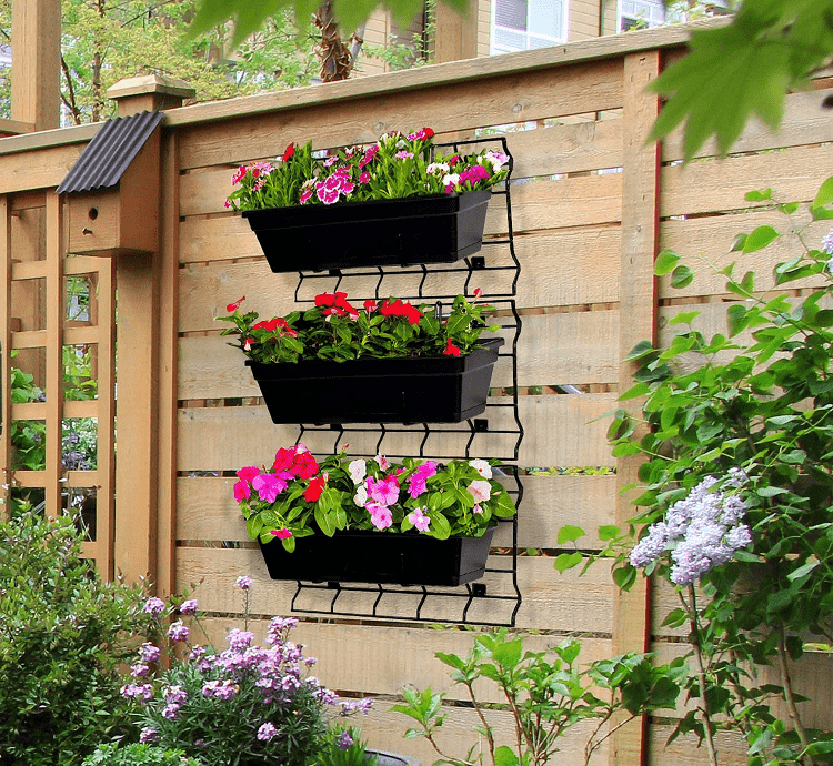 Self-Watering Metal Rust Resistant Wall Planter