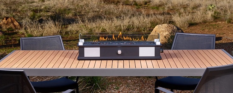 Ukiah Loom Propane Fire Pit with Sound System