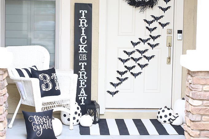 Monochrome Halloween Porch