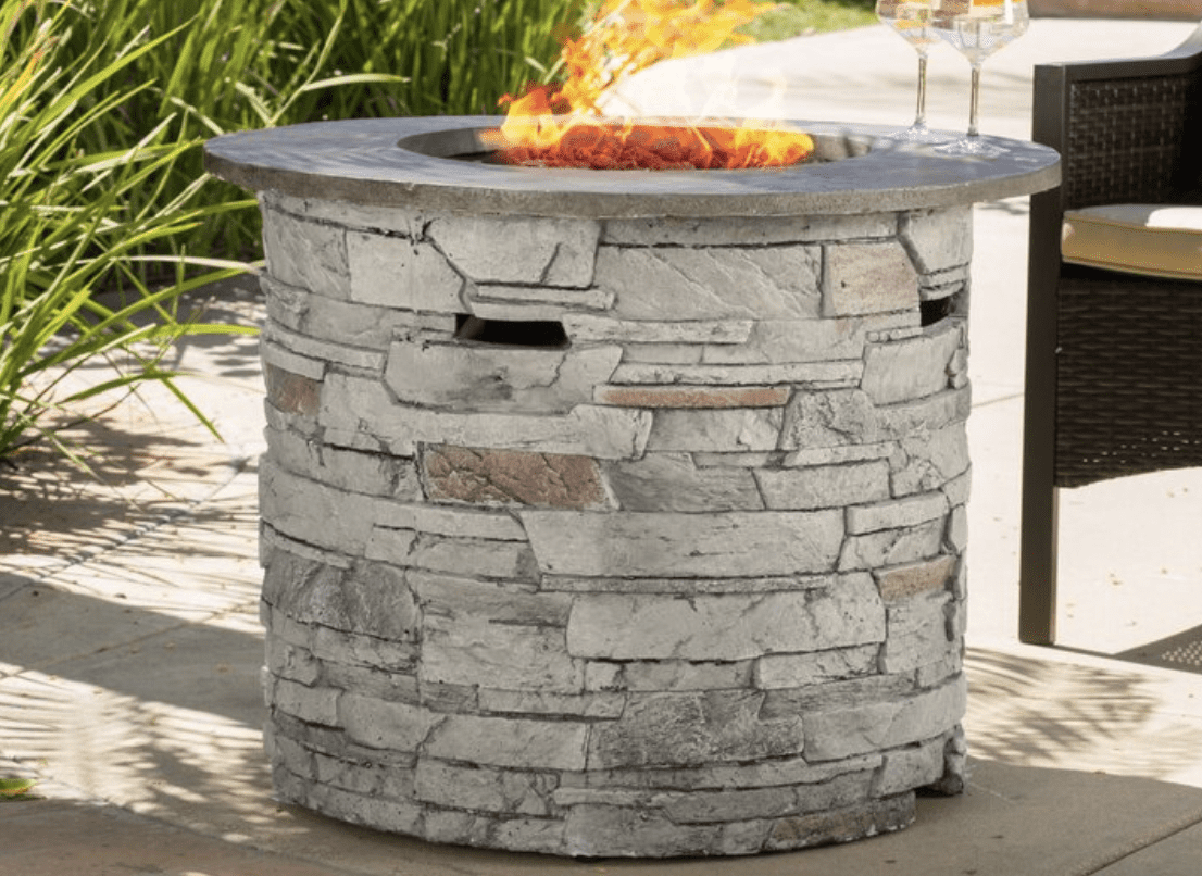 Playa Stone Outdoor Fire Pit Table