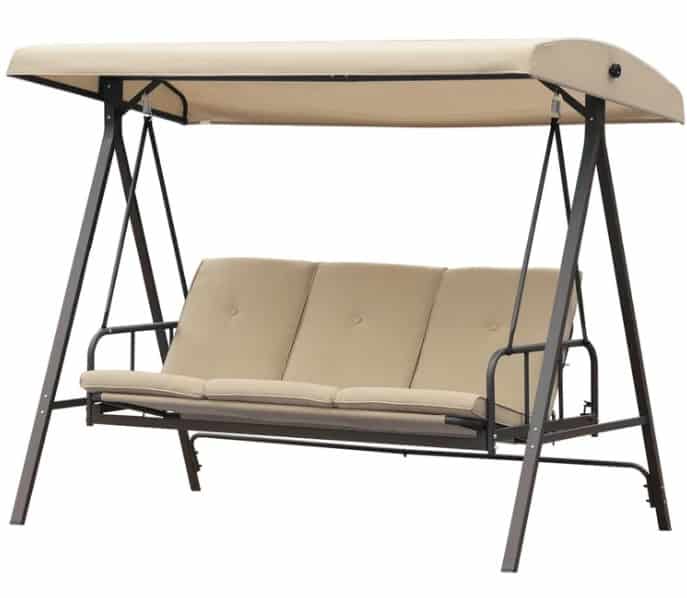 3 Person Metal Porch Swing