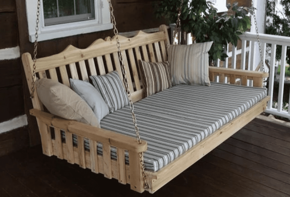 Red Cedar Swing Bed