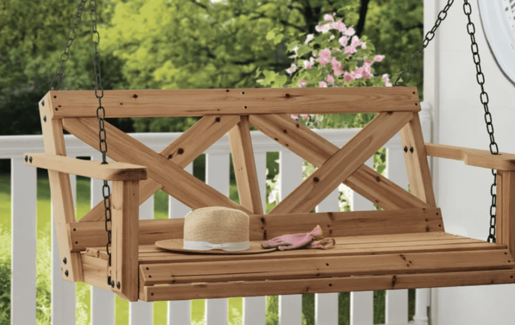 Solid Cedar Porch Swing