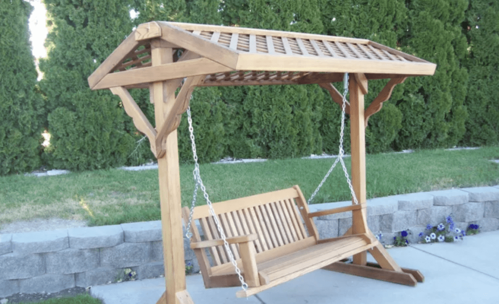 Solid Wood Porch Swing