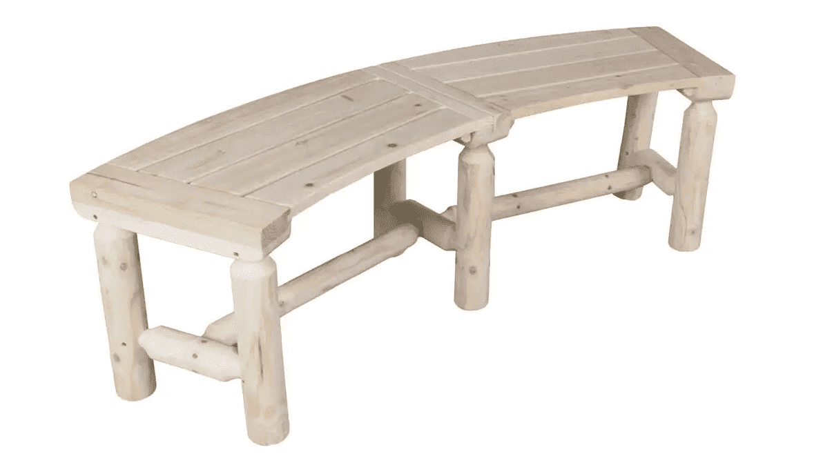 Wood Log Bench