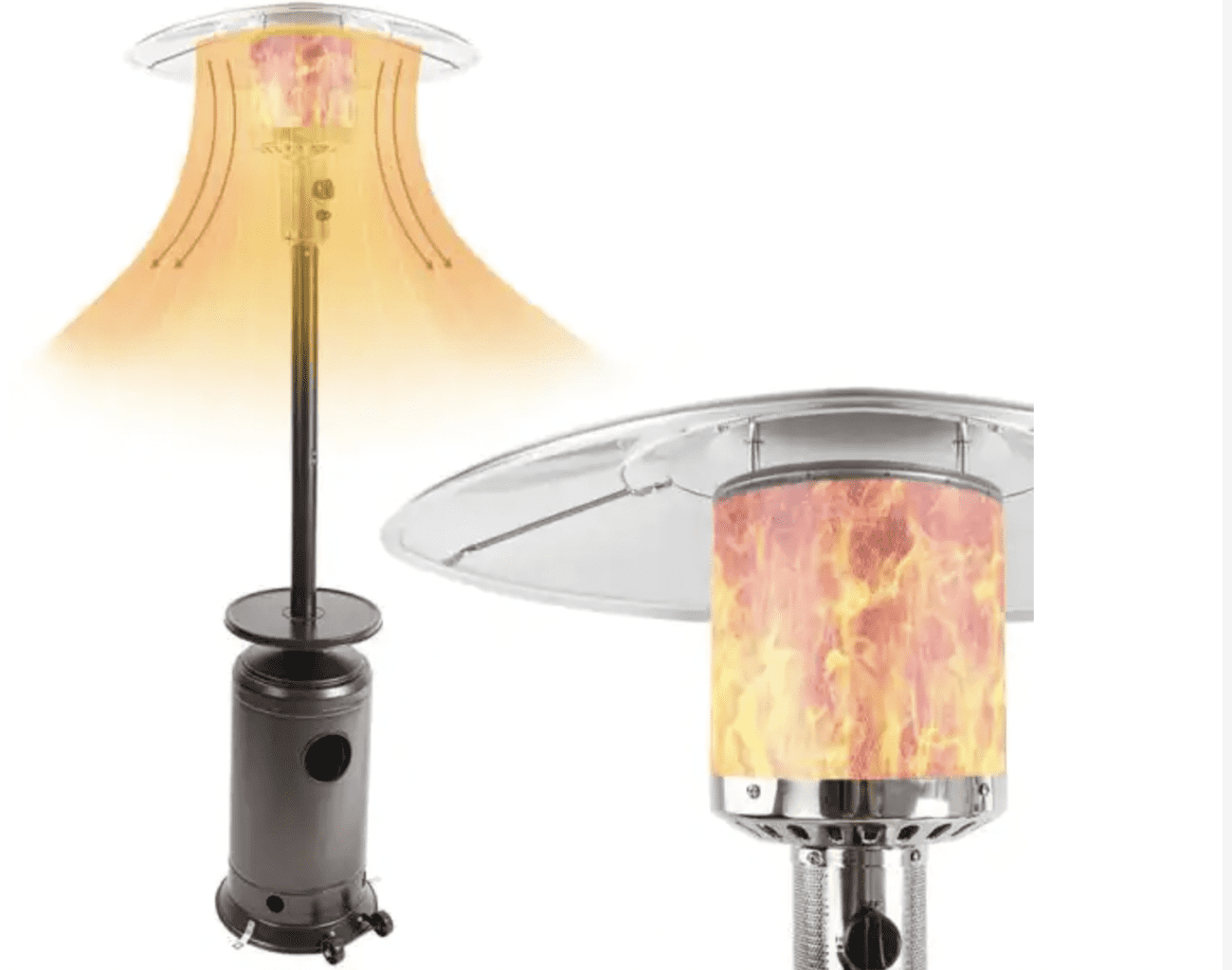 Quick Pulse Patio Heater with Side Table