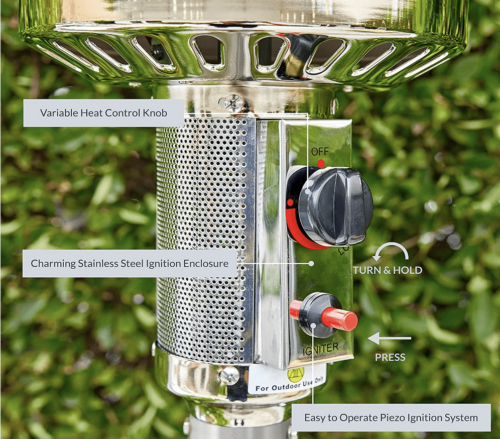 Best 48000 BTU Stainless Steel Patio Heaters The Porch N Patio