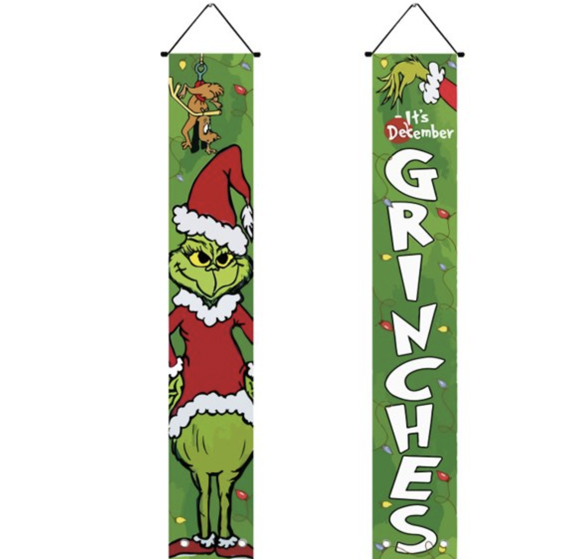 The Grinch Christmas Porch Sign