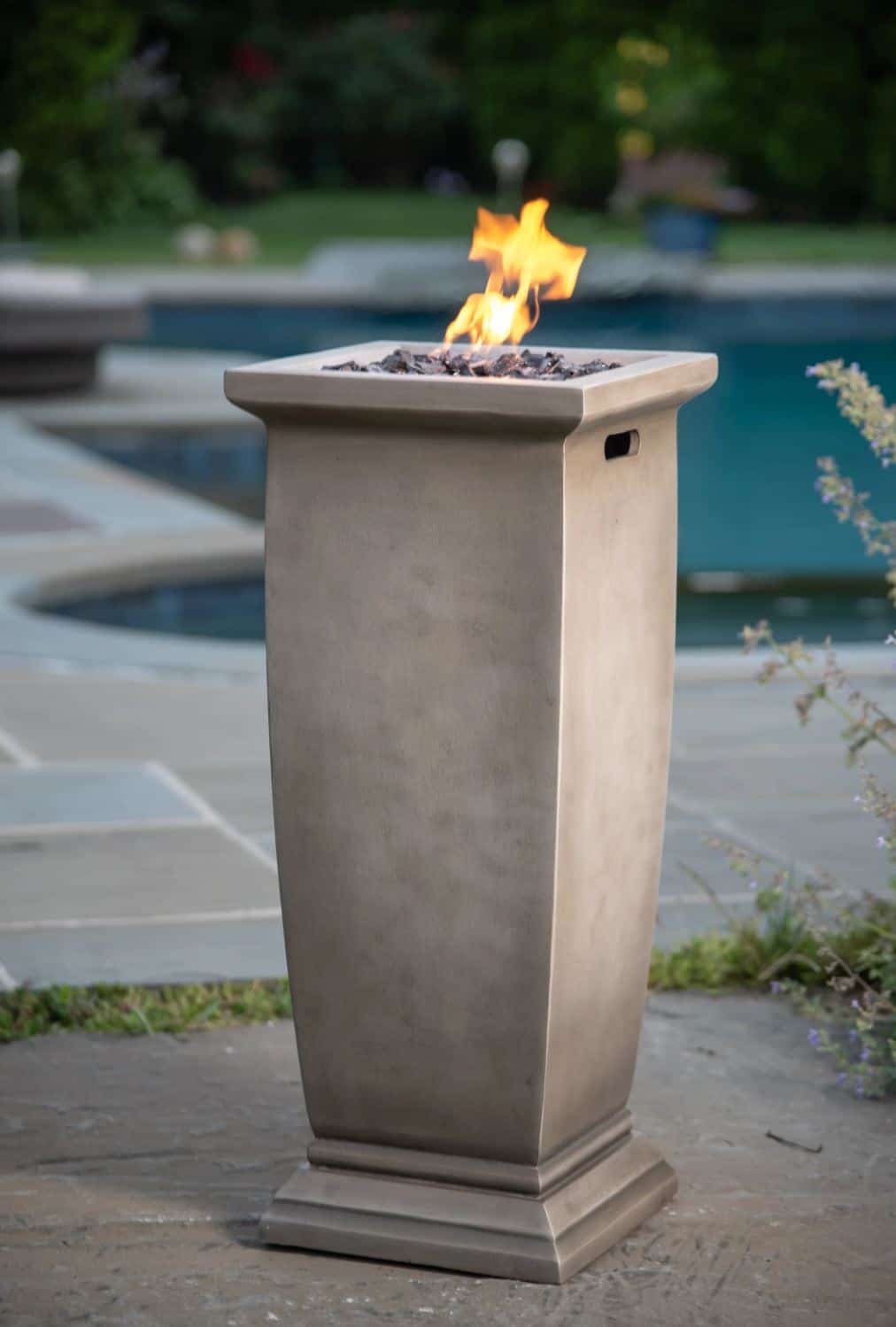 Concrete Urn Gas Fire Pit