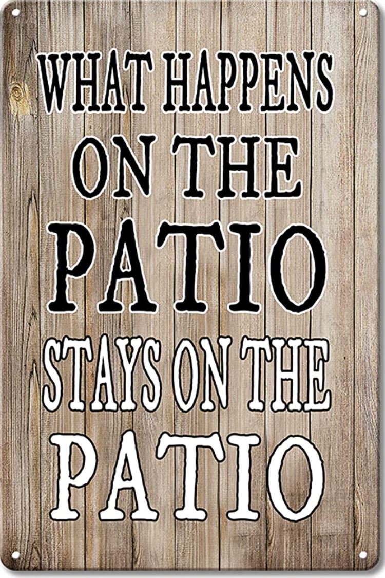 Funny Porch/Patio Rules Sign