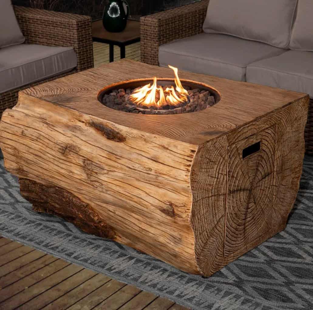 Loon Peak Outdoor Log Fire Pit