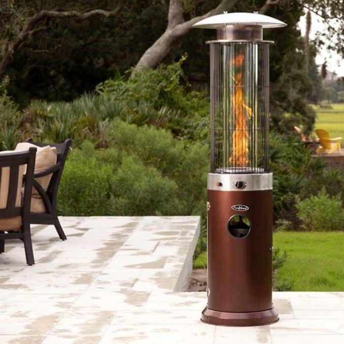 patio heater with spiral flame