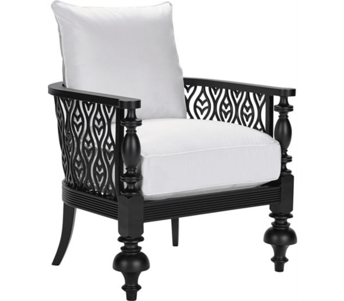 Lane Venture Hemingway Plantation Black Truffle Cast Aluminum Lounge Chair