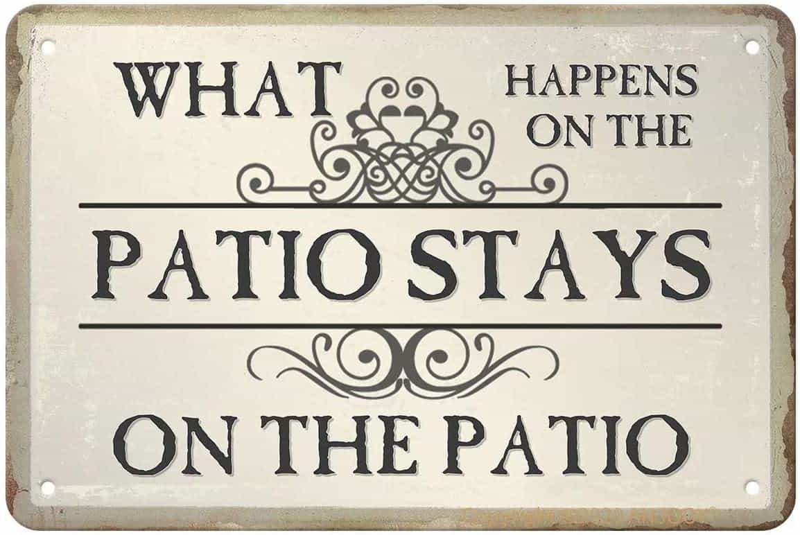 Stays Here Porch Sign