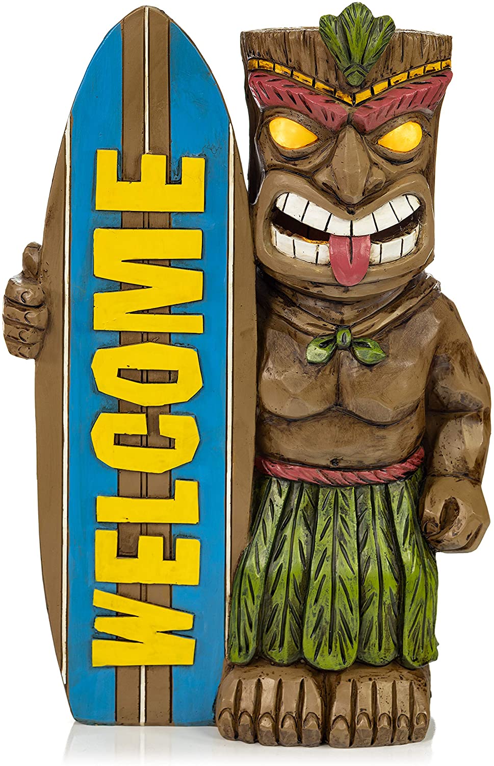 Lighted Tiki Retro Summer Porch Sign