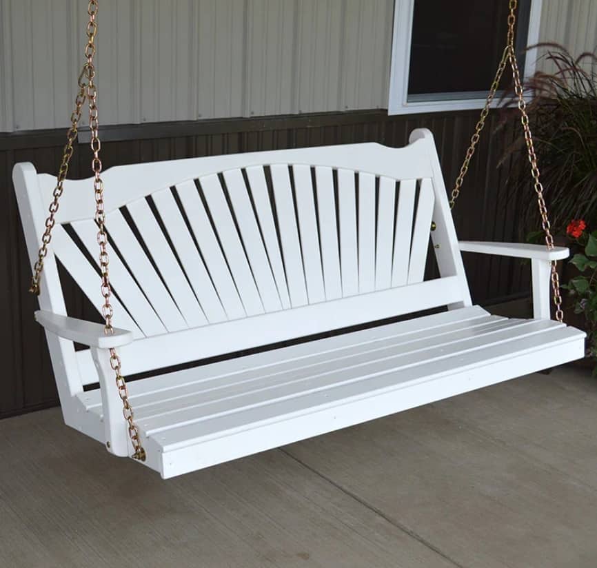 A&L Furniture Co. Fanback Porch Swing