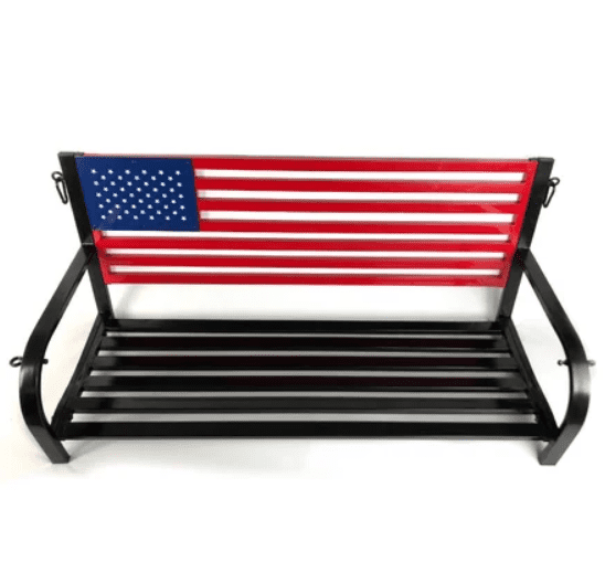 American Flag Porch Swing