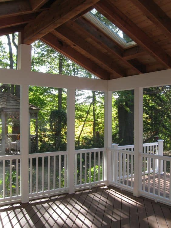 Essential Skylight Porch Roof Idea