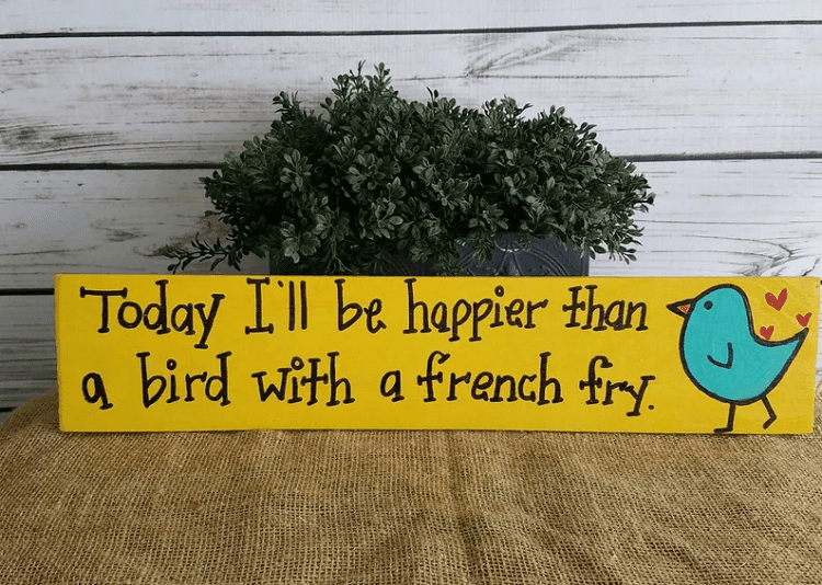 French Fry Porch Sign