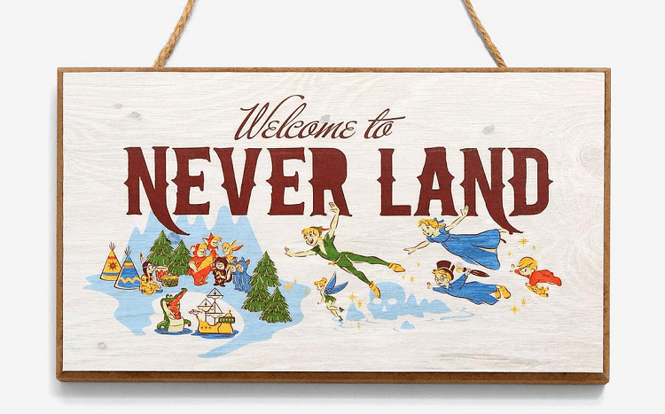 Neverland Porch Sign