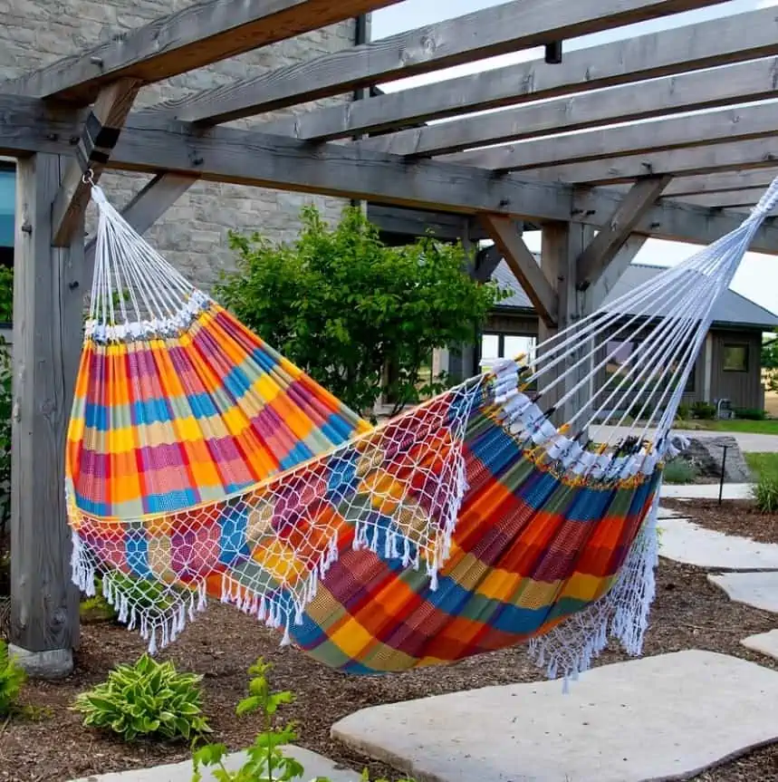 Outdoor Outdoor Authentic Brazilian Double Tropical Hammock