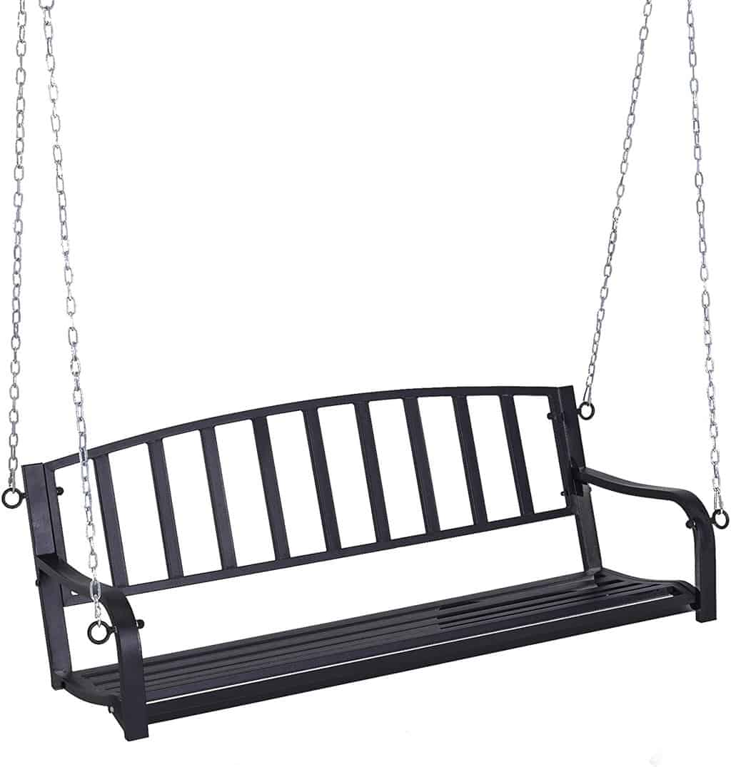 Outsunny 2 Person Front Hanging Porch Swing Bench