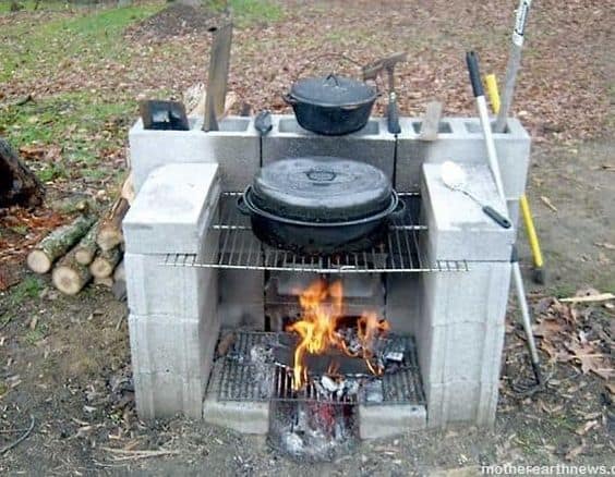 Temporary Cinder Fire Pit