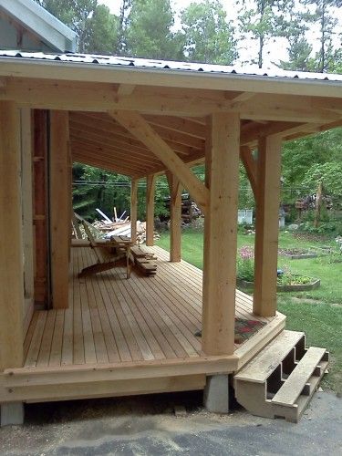 Timber Frame Farmer's Porch