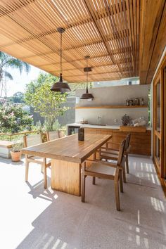 Wood Louvered Style Porch Roof