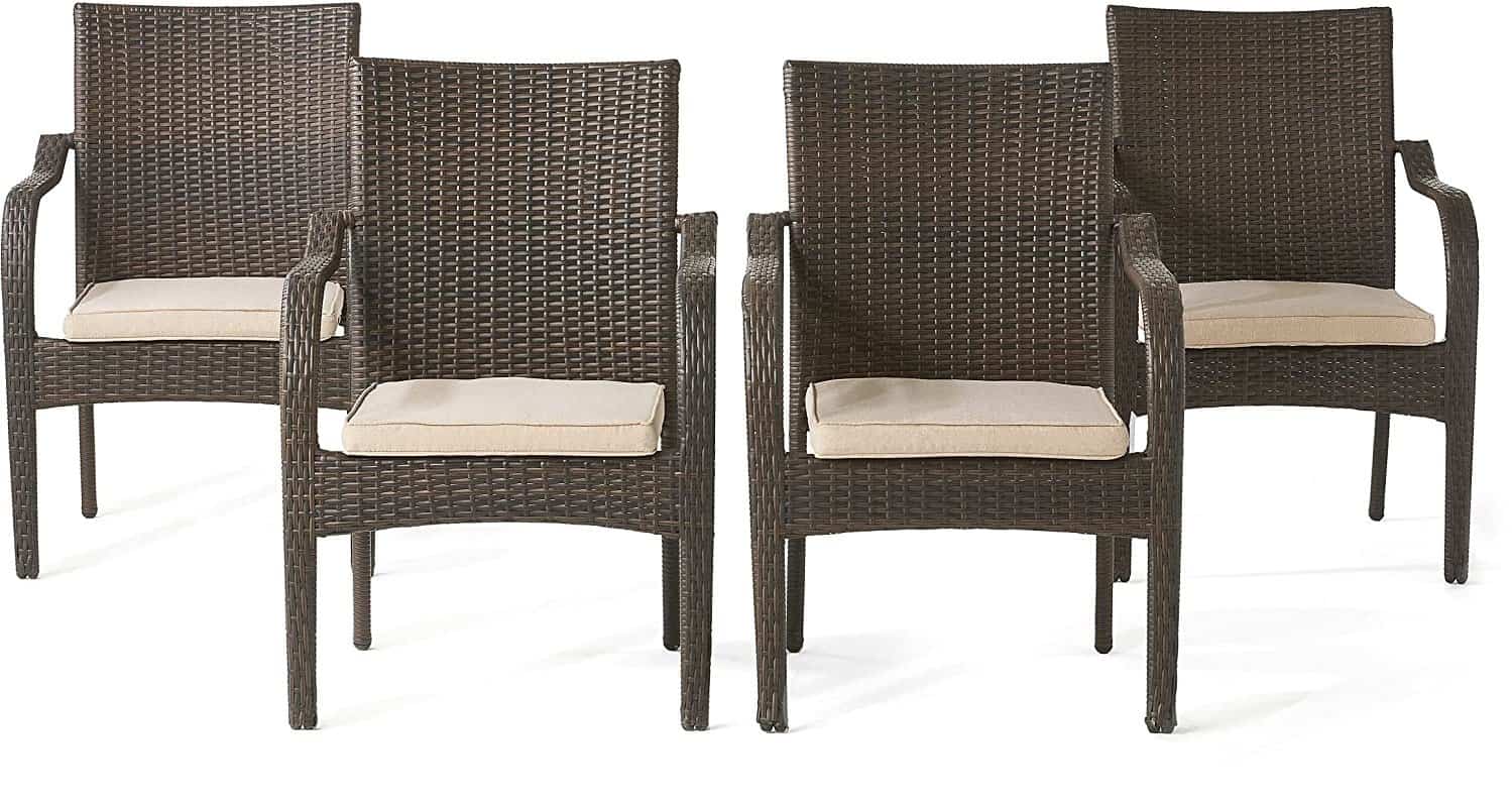 Brown Wicker Patio Chairs