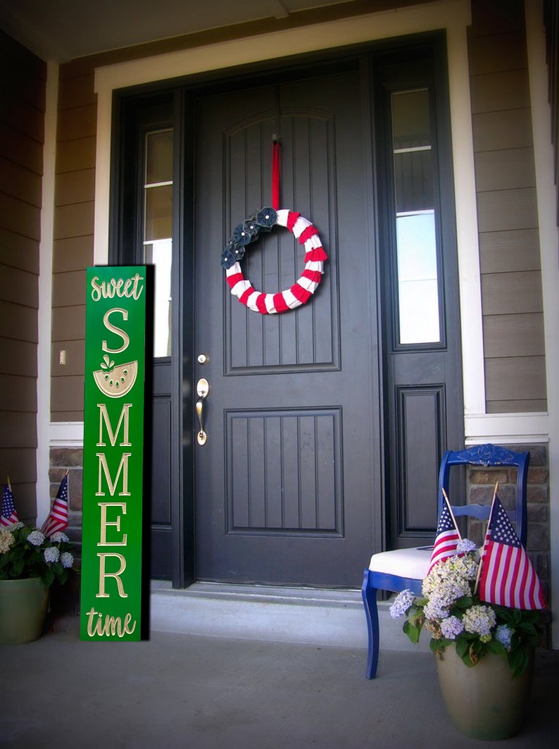 Front Porch Sign Summer Porch Sign Porch Decor Front Door image 3