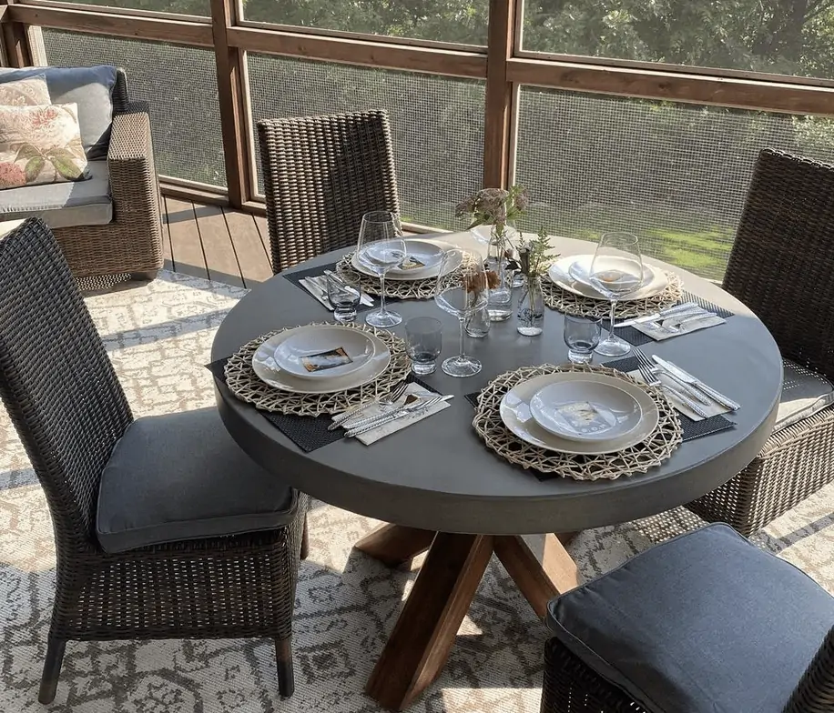 Wicker Dining For 3 Seasons