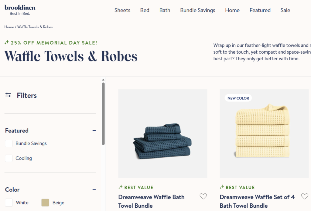 brokelinen waffle towels